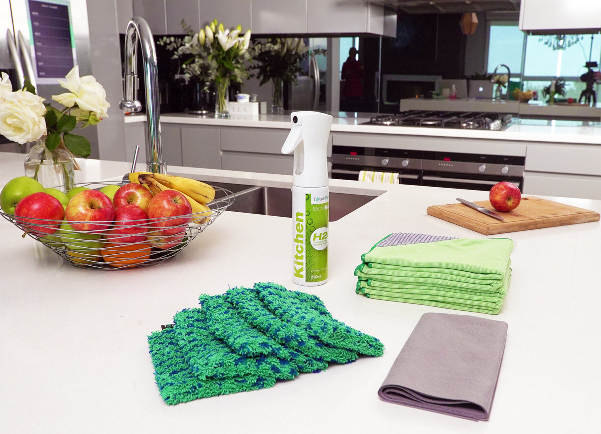 Kitchen Cleaning Kit Touchpoint Microfibre